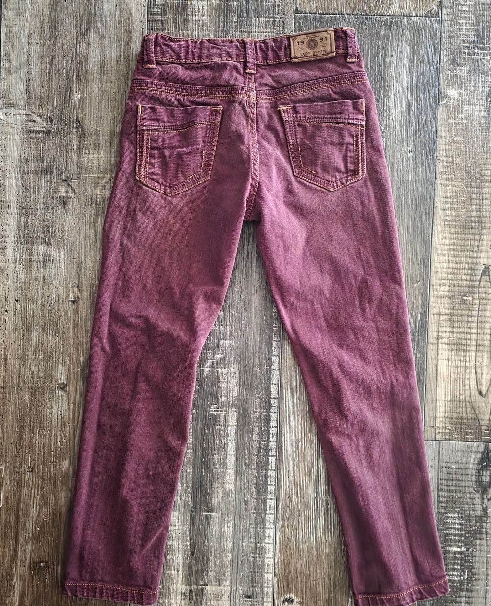 Bare Denim "1991" Maroon Burgundy Jeans Girl's Size 7/8